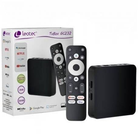 ANDROID TV LEOTEC TVBOX 4K GC232/ 32GB