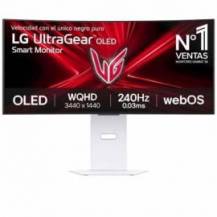 SMART MONITOR GAMING ULTRAPANORÁMICO CURVO LG ULTRAGEAR 34GX90SA-W 34'/ WQHD/ MULTIMEDIA/ 0.03MS/ 240HZ/ OLED/ REGULABLE EN