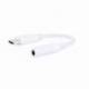 CONVERSOR USB TIPO-C NANOCABLE 10.24.1205-W/ USB TIPO-C MACHO - JACK 3.5 HEMBRA