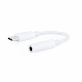CONVERSOR USB TIPO-C NANOCABLE 10.24.1205-W/ USB TIPO-C MACHO - JACK 3.5 HEMBRA