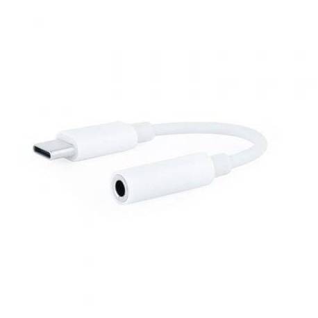 CONVERSOR USB TIPO-C NANOCABLE 10.24.1205-W/ USB TIPO-C MACHO - JACK 3.5 HEMBRA