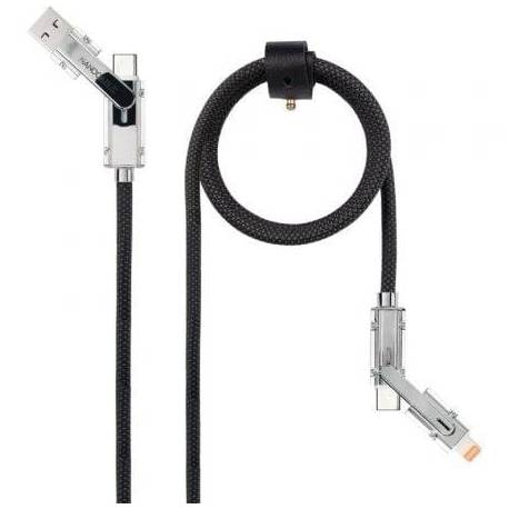 CABLE USB 2.0 TIPO-C NANOCABLE 10.01.2602/ USB TIPO-C MACHO + USB MACHO - USB TIPO-C MACHO + LIGHTNING MACHO/ HASTA 27W/