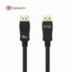 CABLE DISPLAYPORT 1.4 8K NANOCABLE 10.15.2502/ DISPLAYPORT MACHO - DISPLAYPORT MACHO/ 2M/ CERTIFICADO/ NEGRO