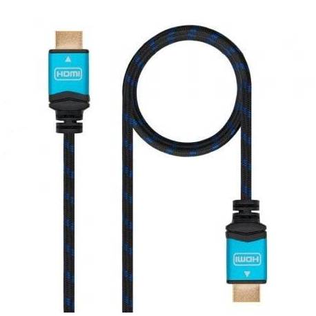 CABLE HDMI 2.0 4K NANOCABLE 10.15.3702/ HDMI MACHO - HDMI MACHO/ 2M/ NEGRO/ AZUL