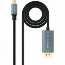 CABLE CONVERSOR NANOCABLE 10.15.5022/ USB TIPO-C MACHO - DISPLAYPORT MACHO/ 2M/ NEGRO