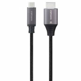 CABLE CONVERSOR NANOCABLE 10.15.5262/ USB TIPO-C MACHO - HDMI MACHO/ 1.8M/ NEGRO