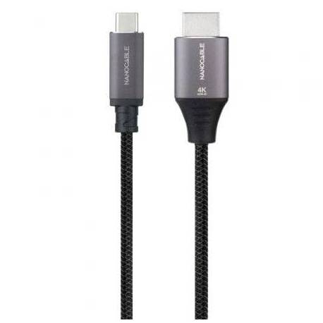 CABLE CONVERSOR NANOCABLE 10.15.5262/ USB TIPO-C MACHO - HDMI MACHO/ 1.8M/ NEGRO