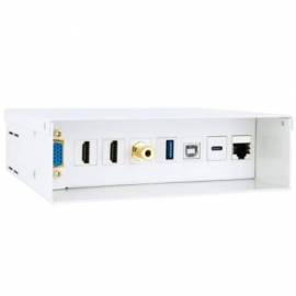 CAJA DE CONEXIONES NANOCABLE 10.35.0004/ VGA - 2X HDMI - JACK 3.5 - USB 3.0 - USB TIPO-C - USB 2.0 - RJ45