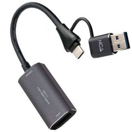 CAPTURADORA DE VIDEO EXTERNA NANOCABLE 10.15.0001/ USB TIPO-C - USB 3.0