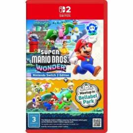 JUEGO PARA CONSOLA NINTENDO SWITCH 2 SUPER MARIO BROS. WONDER + PARQUE BELABEL
