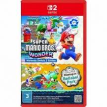 JUEGO PARA CONSOLA NINTENDO SWITCH 2 SUPER MARIO BROS. WONDER + PARQUE BELABEL