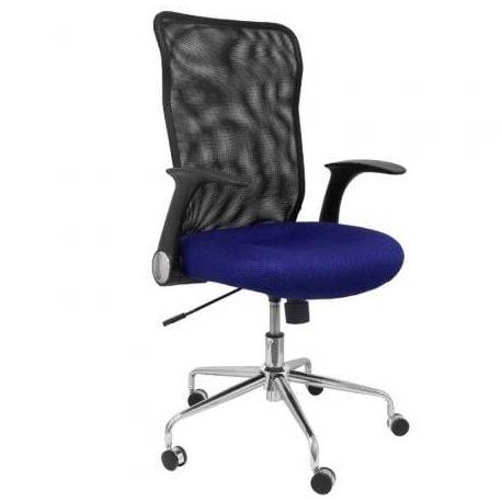 SILLA DE OFICINA PIQUERAS Y CRESPO MINAYA 4031AZ/ AZUL Y NEGRA