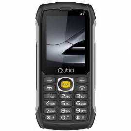 TELÉFONO MÓVIL RUGERIZADO QUBO ST-002 PARA PERSONAS MAYORES/ NEGRO
