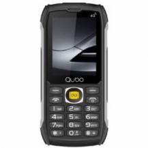 TELÉFONO MÓVIL RUGERIZADO QUBO ST-002 PARA PERSONAS MAYORES/ NEGRO