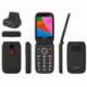 TELÉFONO MÓVIL QUBO X-340CB 4G PARA PERSONAS MAYORES/ NEGRO