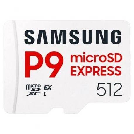 TARJETA DE MEMORIA SAMSUNG P9 EXPRESS 512GB MICROSD XC/ CLASE 10/ 800MBS