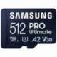 TARJETA DE MEMORIA SAMSUNG PRO ULTIMATE 512GB MICROSD XC CON ADAPTADOR/ CLASE 10/ 200MBS