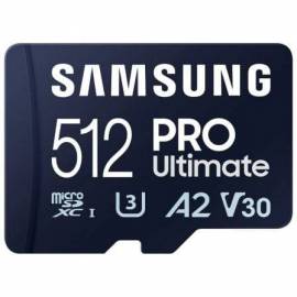 TARJETA DE MEMORIA SAMSUNG PRO ULTIMATE 512GB MICROSD XC CON ADAPTADOR/ CLASE 10/ 200MBS