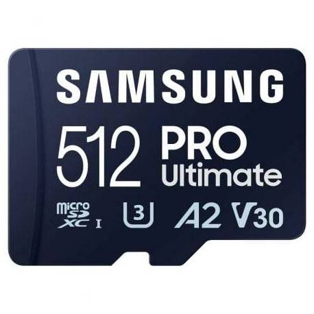 TARJETA DE MEMORIA SAMSUNG PRO ULTIMATE 512GB MICROSD XC CON ADAPTADOR/ CLASE 10/ 200MBS