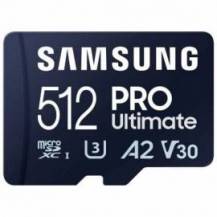 TARJETA DE MEMORIA SAMSUNG PRO ULTIMATE 512GB MICROSD XC CON ADAPTADOR/ CLASE 10/ 200MBS