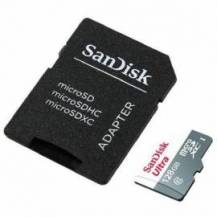 TARJETA DE MEMORIA SANDISK ULTRA 128GB MICROSD XC CON ADAPTADOR/ CLASE 10/ 80MB/S