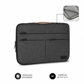 FUNDA SUBBLIM AIR PADDING 360 SLEEVE PARA PORTÁTILES HASTA 14'/ GRIS OSCURO
