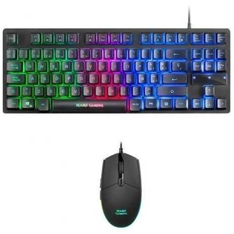 PACK GAMING MARS GAMING MCPTKLES/ TECLADO + RATÓN ÓPTICO