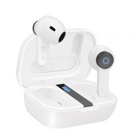 AURICULARES BLUETOOTH TOOQ BENDER TQBWH-0031W CON ESTUCHE DE CARGA/ AUTONOMÍA 4H/ BLANCOS