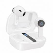 AURICULARES BLUETOOTH TOOQ BENDER TQBWH-0031W CON ESTUCHE DE CARGA/ AUTONOMÍA 4H/ BLANCOS