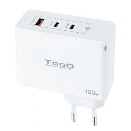 CARGADOR DE PARED GAN TOOQ TQWC-GANQC2PD100W/ 2XUSB TIPO-C/ 1XUSB/ 100W