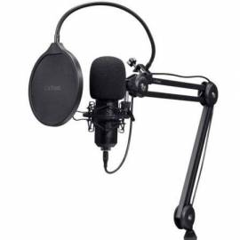 MICRÓFONO GAMING TRUST GAMING GXT 270 EMITA II+ 25770/ USB/ NEGRO