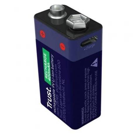 PILAS 6LR61 TRUST 25745/ 9V/ RECARGABLES