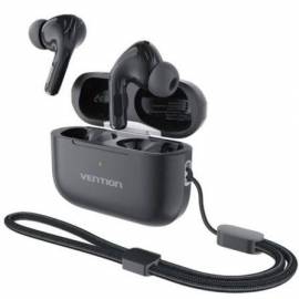 AURICULARES BLUETOOTH VENTION ECHO LITE E11 PLUS CON ESTUCHE DE CARGA/ AUTONOMÍA 6H/ NEGROS