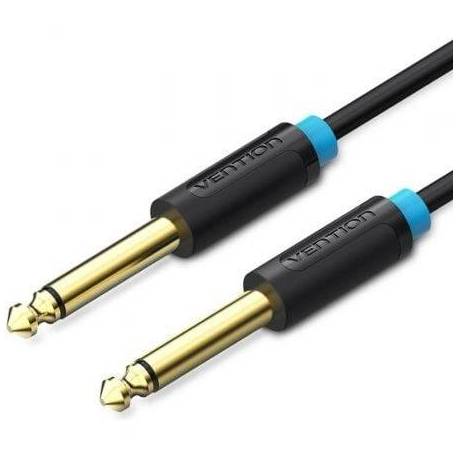 CABLE MONO VENTION BAABI/ JACK 6.5 MACHO - JACK 6.5 MACHO/ 3M/ NEGRO