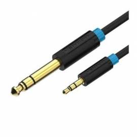 CABLE ESTÉREO VENTION BABBF/ JACK 6.5 MACHO - JACK 3.5 MACHO/ 1M/ NEGRO