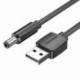 CABLE ALIMENTACIÓN VENTION CEYBG/ USB-A MACHO - DC 5.5MM MACHO/ 1.5M/ NEGRO