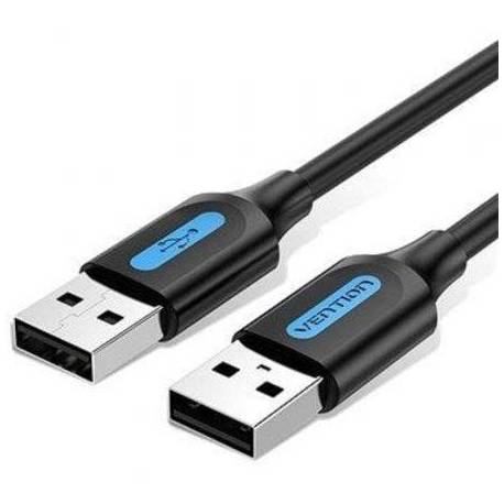 CABLE USB 2.0 VENTION COJBF/ USB MACHO - USB MACHO/ 480MBPS/ 1M/ NEGRO