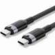 CABLE USB 2.0 TIPO-C 5A VENTION TRIBF/ USB TIPO-C MACHO - USB TIPO-C MACHO/ HASTA 240W/ 480MBPS/ 1M/ NEGRO