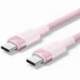 CABLE USB 2.0 TIPO-C 5A VENTION TRIPF/ USB TIPO-C MACHO - USB TIPO-C MACHO/ HASTA 240W/ 480MBPS/ 1M/ ROSA