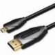 CABLE HDMI VENTION VAA-D03-B100/ HDMI MACHO - MICRO HDMI MACHO/ 1M/ NEGRO