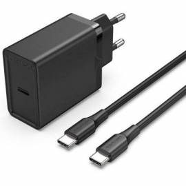 CARGADOR DE PARED VENTION FAHBF-EU/ 1XUSB TIPO-C + 2X CABLE USB TIPO-C/ 25W