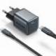 CARGADOR DE PARED GAN VENTION TZ-FEVH0-EU/ 1XUSB TIPO-C + CABLE LIGHTNING/ 20W