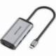 DOCKING USB TIPO-C VENTION TGSHB/ 3XUSB/ 1XHDMI 4K/ 1XVGA/ 1XUSB TIPO-C PD/ GRIS