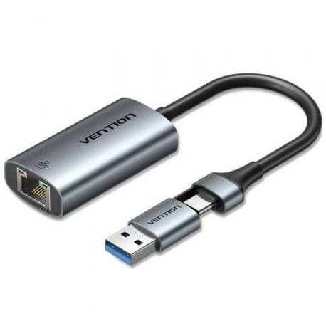 ADAPTADOR USB/USB TIPO-C - RJ45 VENTION CFQHB/ 1000MBPS