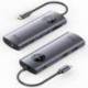 DOCKING USB TIPO-C VENTION TQUHB/ 1XHDMI 4K/ 1XDISPLAYPORT/ 3XUSB/ 1XRJ45/ 1XUSB TIPO-C PD/ 1XLECTOR TARJETAS/ GRIS