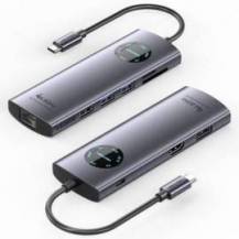 DOCKING USB TIPO-C VENTION TQUHB/ 1XHDMI 4K/ 1XDISPLAYPORT/ 3XUSB/ 1XRJ45/ 1XUSB TIPO-C PD/ 1XLECTOR TARJETAS/ GRIS