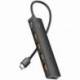 HUB USB TIPO-C 3.2 VENTION CKCBB/ 4XUSB/ 1XUSB TIPO-C PD