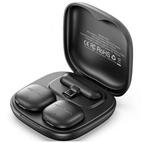 MICRÓFONO INALÁMBRICO CON CLIP VENTION LAVALIER NCDB0/ USB TIPO-C/ LIGHTNING/ INCLUYE RECEPTOR/ 2 UNIDADES