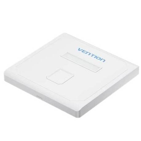 PLACA DE PARED KEYSTOCK VENTION IFDW0/ 1 PUERTOS RJ45