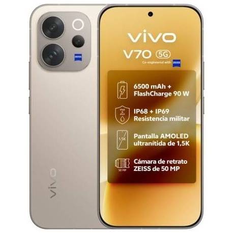 SMARTPHONE VIVO V70 8GB/ 512GB/ 6.59'/ 5G/ GRIS